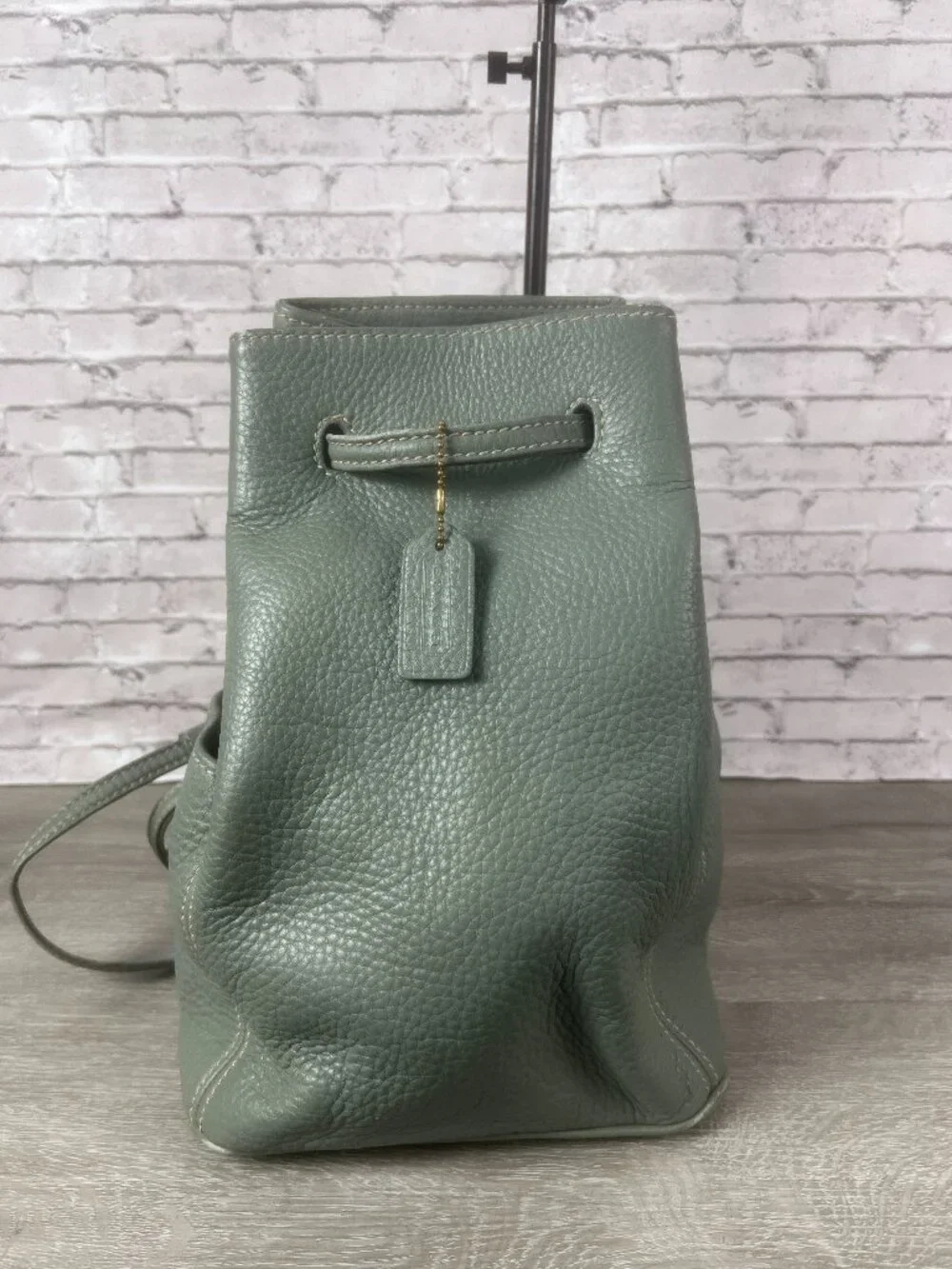 Rare Color COACH Vintage Sonoma Sling Bag Natural Grain Leather Crossbody 4922